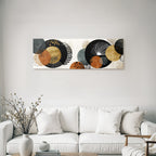 Abstract Design Circles Earth Tones Geometric Modern Aesthetics