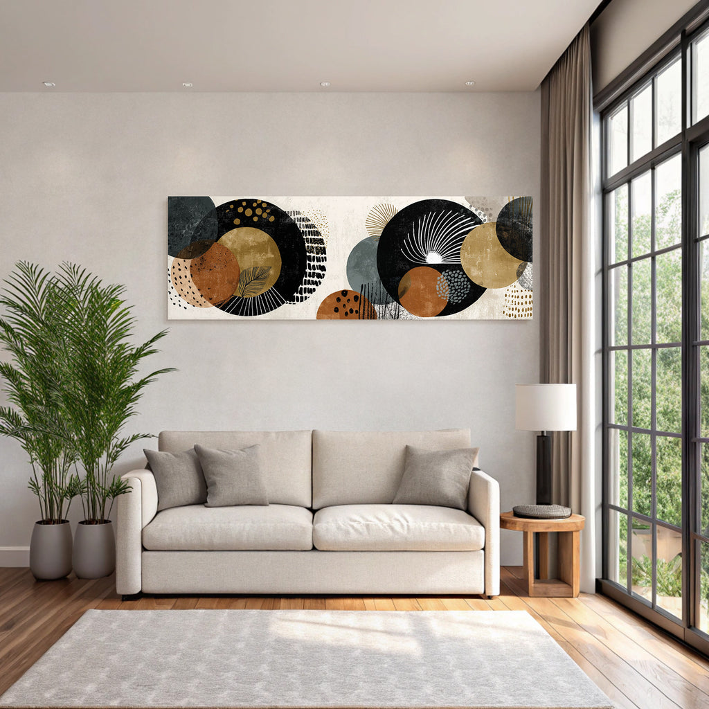 Abstract Design Circles Earth Tones Geometric Modern Aesthetics