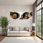 Abstract Design Circles Earth Tones Geometric Modern Aesthetics