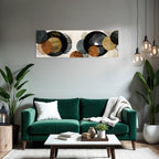 Abstract Design Circles Earth Tones Geometric Modern Aesthetics
