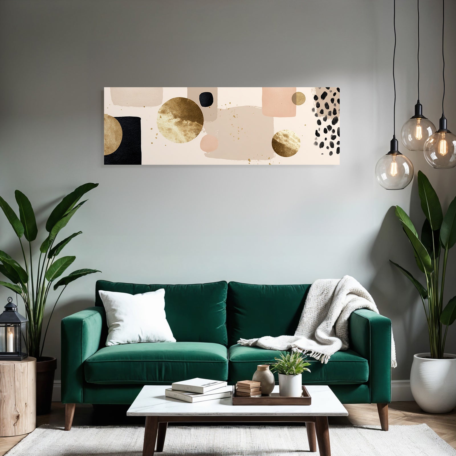 Abstraktes Design Mit Farben Und Formen Beige Schwarz Gold