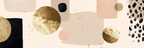 Abstraktes Design Mit Farben Und Formen Beige Schwarz Gold | Modern Basic | Einrichtungsstile