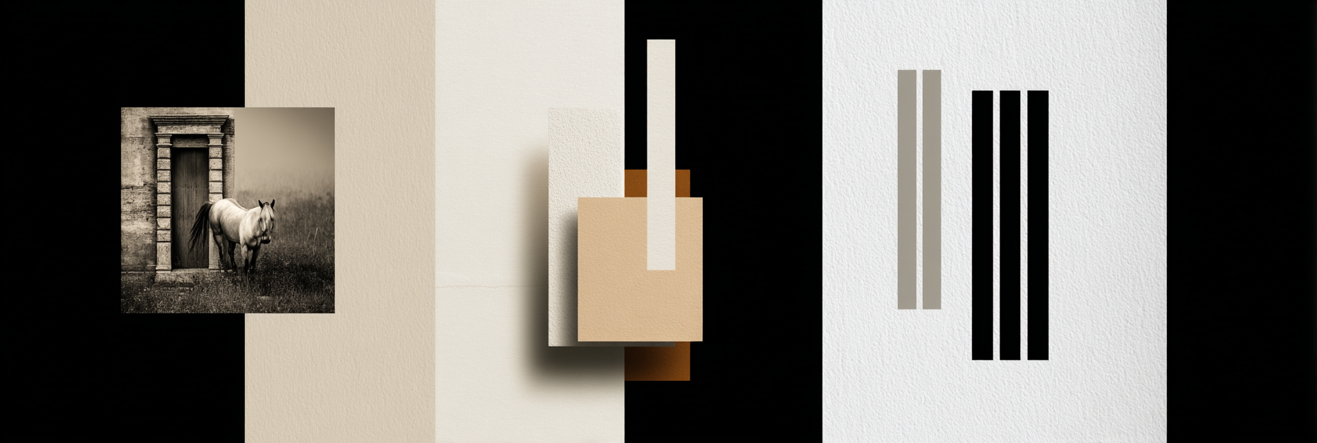 Abstraktes Design Pferd Architektur | Modern Basic | Einrichtungsstile