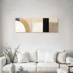 Abstraktes Geometrisches Design Mit Vielen Formen In Muted Farben