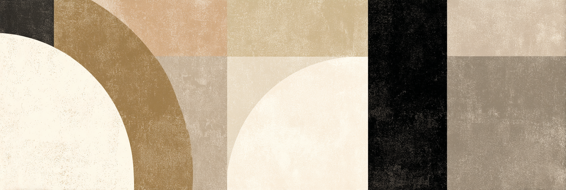 Abstraktes Geometrisches Design Mit Vielen Formen In Muted Farben | Modern Basic | Einrichtungsstile