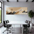 Berglandschaft Erdig Stilisiert Digitale Kunst