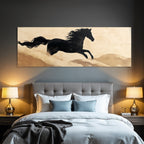 Pferd In Bewegung Kunstvolles Hintergrund Warme Tone