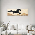 Pferd In Bewegung Kunstvolles Hintergrund Warme Tone