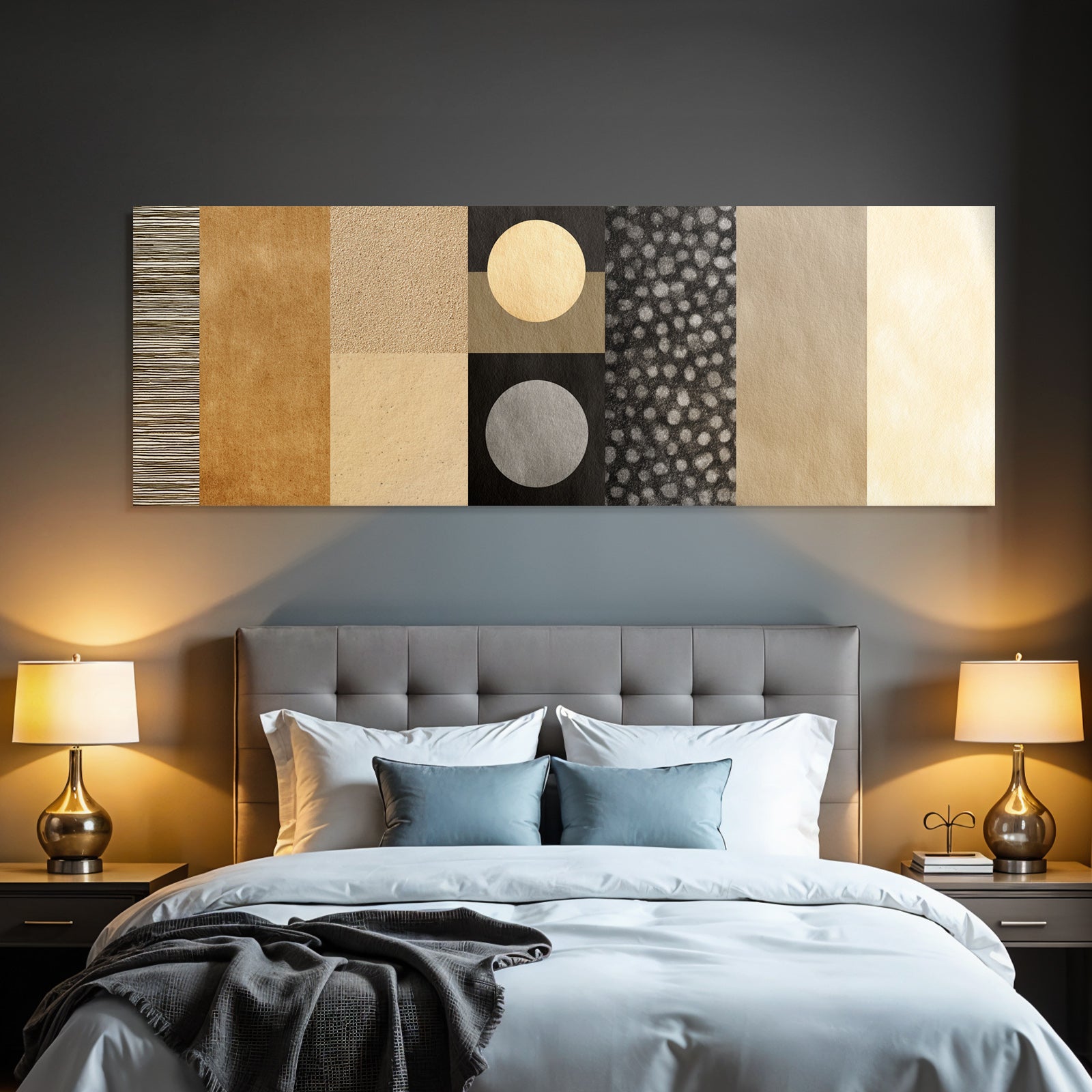 Texturierte Muster Auswahl Beige Braun Grau