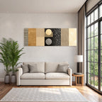 Texturierte Muster Auswahl Beige Braun Grau