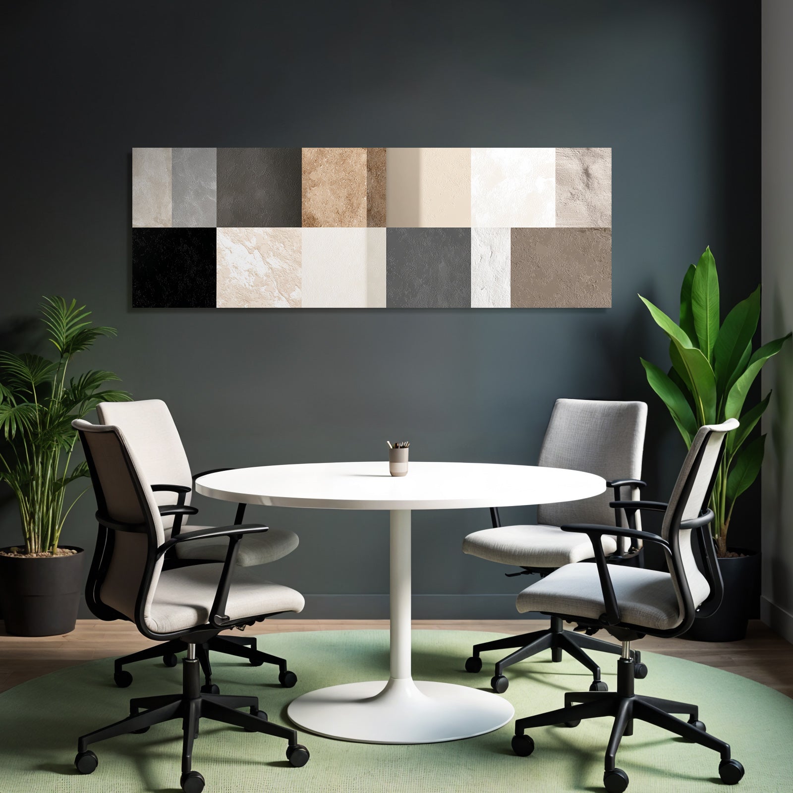 Texturierte Oberflaechen Farbmustertafel Neutraltoene