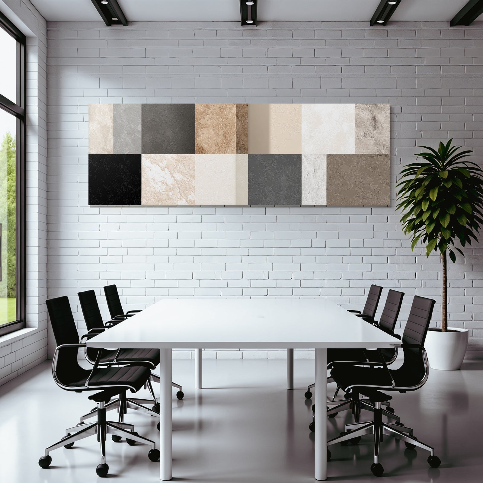 Texturierte Oberflaechen Farbmustertafel Neutraltoene