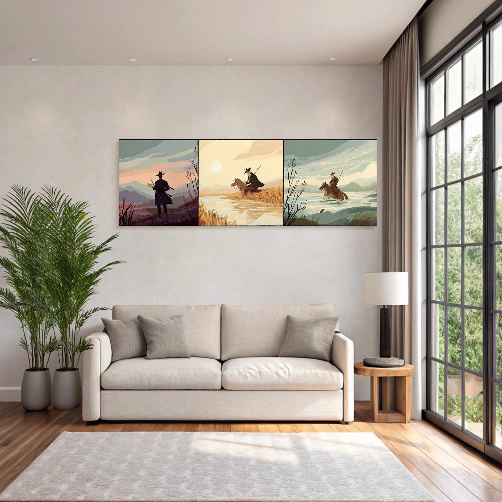 Triptychon Natur Ueberland Erkundung