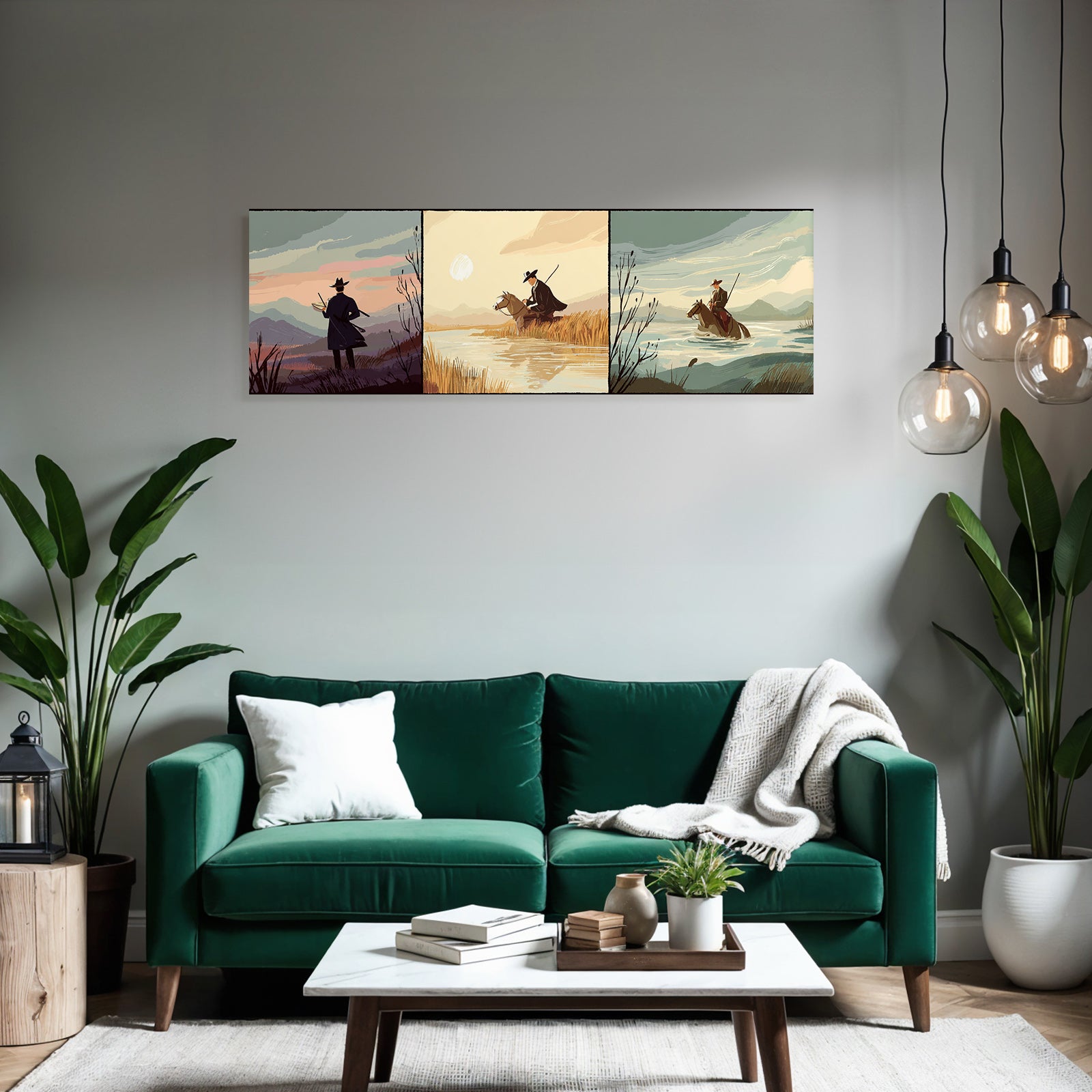 Triptychon Natur Ueberland Erkundung