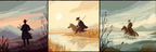 Triptychon Natur Ueberland Erkundung | Modern Basic | Einrichtungsstile