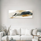 Bird Illustration Abstract Background Earth Tones