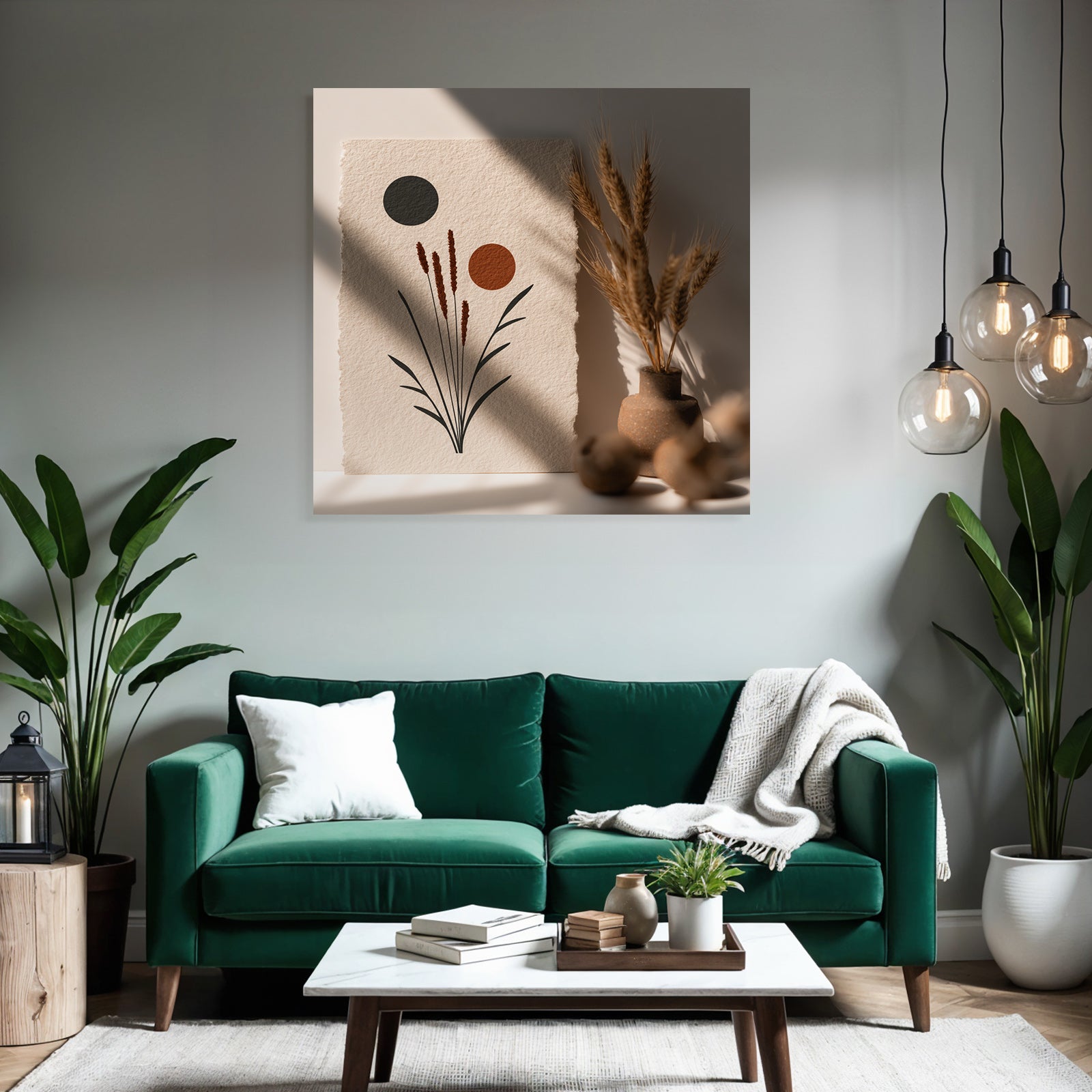 Abstrakte Blumen Designs Mit Geometrischen Formen Dunkle Warme Tonen
