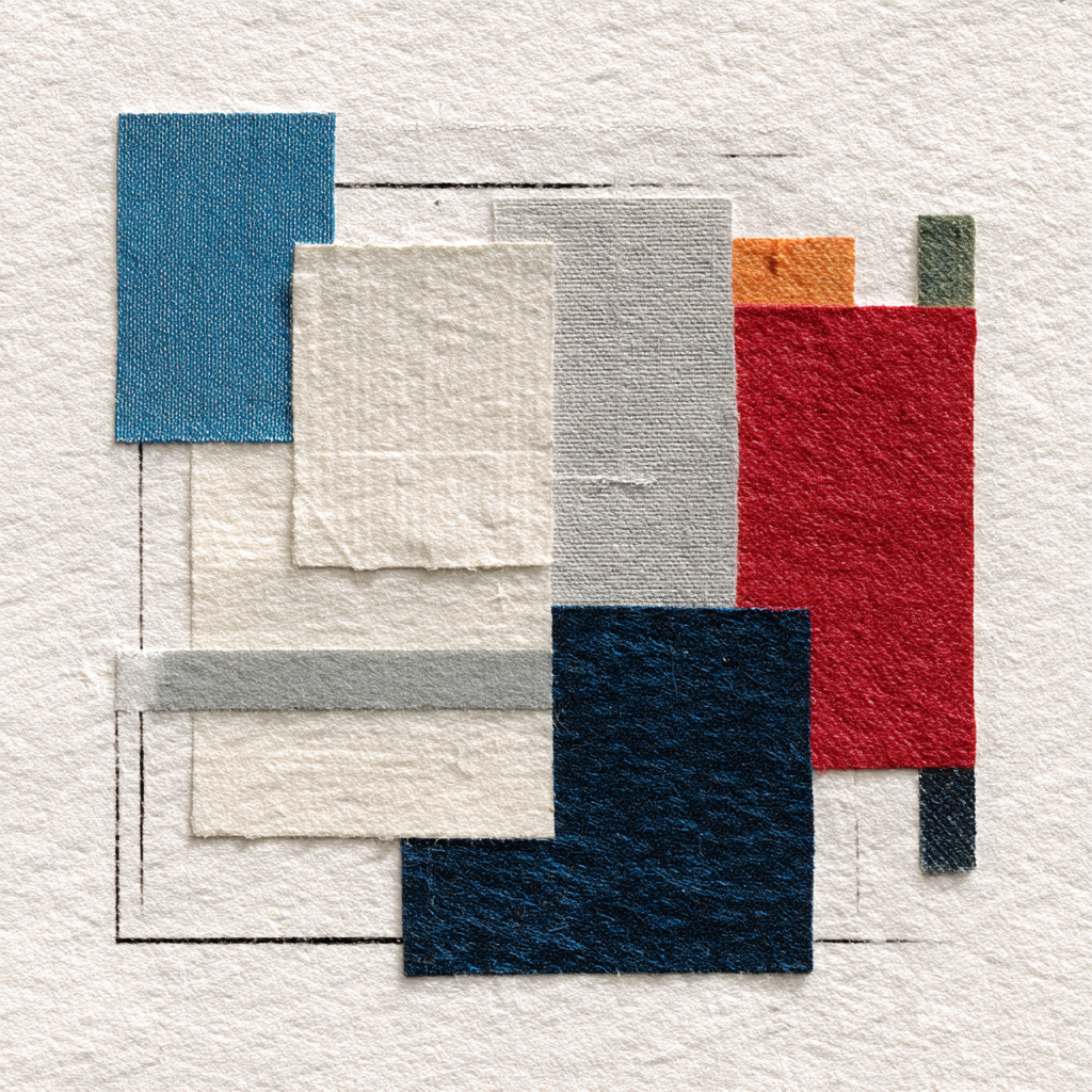 Abstrakte Zusammensetzung Aus Farbenfrohen Geometrischen Formen Und Texturen | Modern Basic | Einrichtungsstile