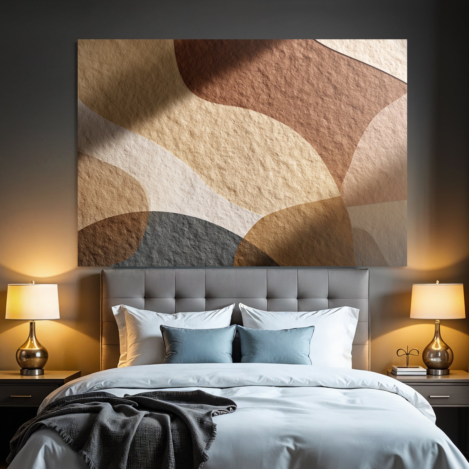 Abstract Design Organische Formen Erdtoene