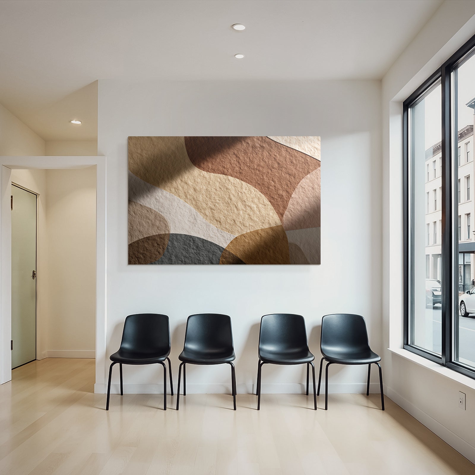 Abstract Design Organische Formen Erdtoene