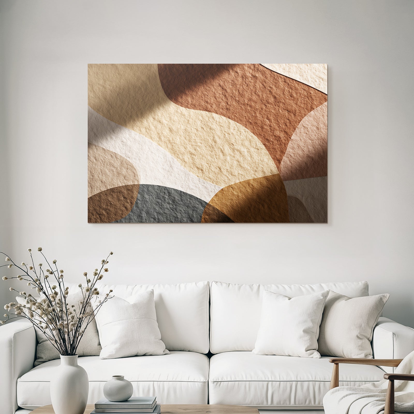 Abstract Design Organische Formen Erdtoene