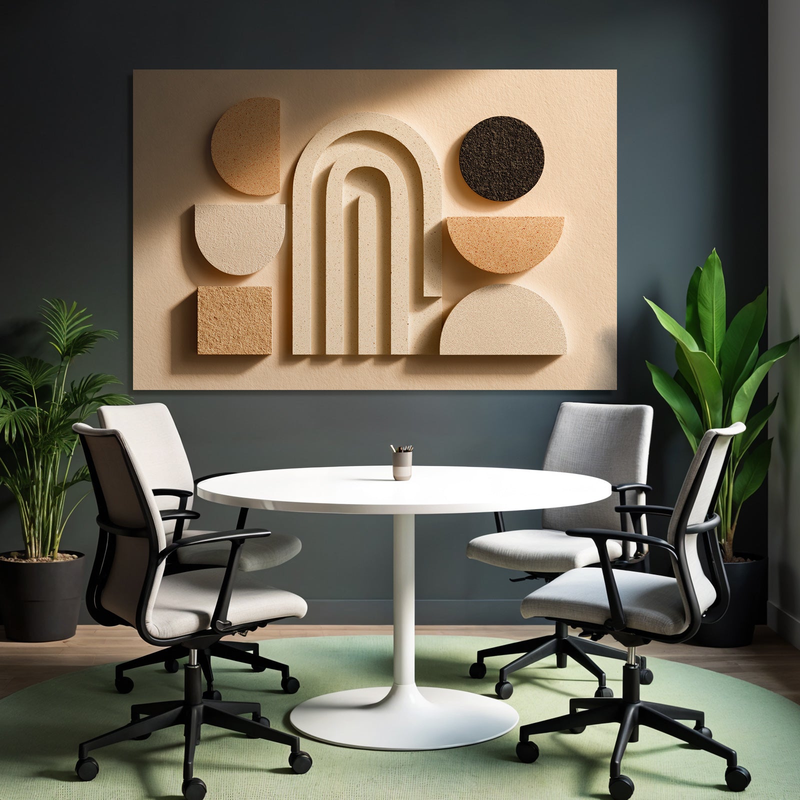 Abstracte Anordnung Geometrischer Formen Moderne Kunst