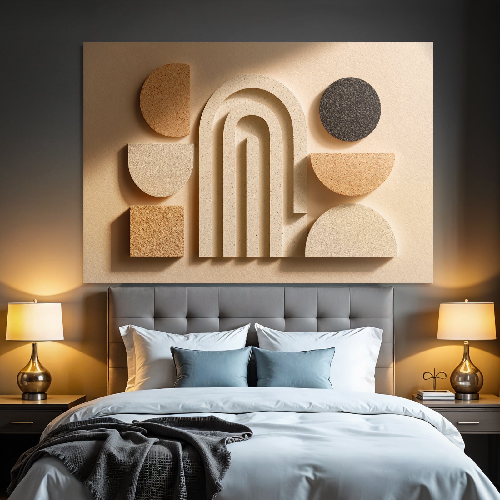 Abstracte Anordnung Geometrischer Formen Moderne Kunst