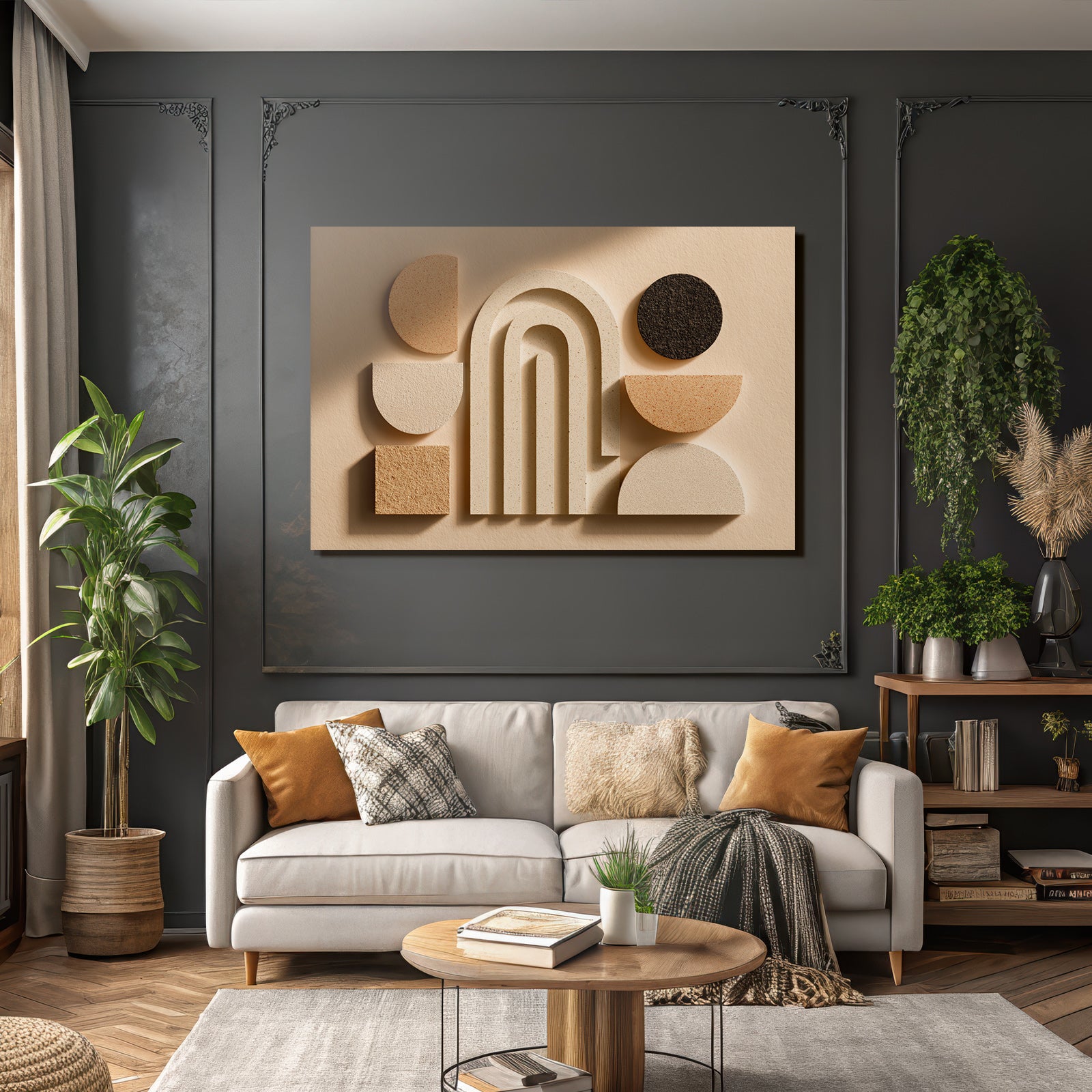 Abstracte Anordnung Geometrischer Formen Moderne Kunst