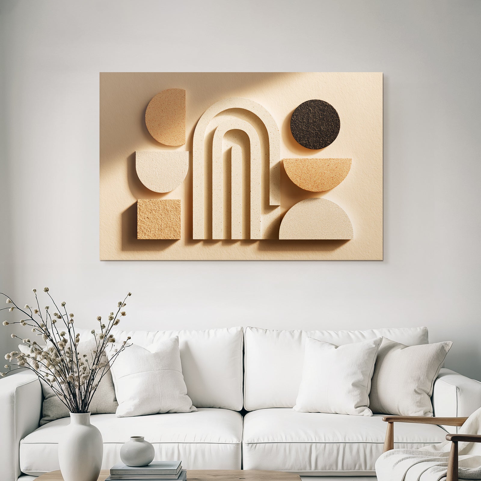 Abstracte Anordnung Geometrischer Formen Moderne Kunst