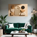 Abstracte Anordnung Geometrischer Formen Moderne Kunst