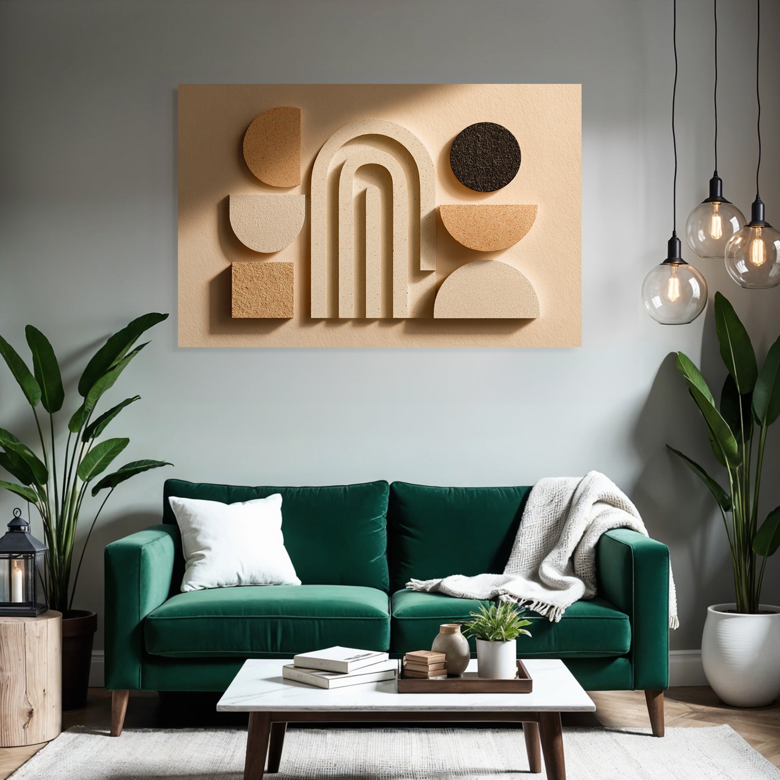 Abstracte Anordnung Geometrischer Formen Moderne Kunst