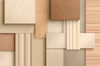 Abstracte Design Texturierte Quadrate Beige Creme Braun | Modern Basic | Einrichtungsstile