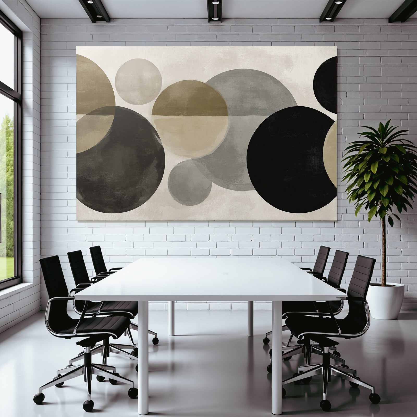 Abstracte Kreise Moderne Minimalistische Aesthetik