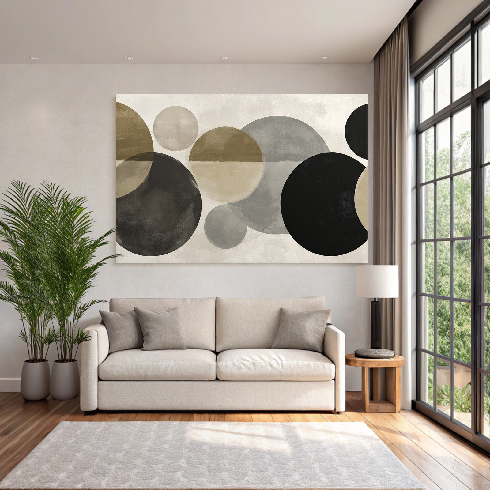 Abstracte Kreise Moderne Minimalistische Aesthetik