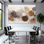 Abstraktes Design Kreise Erde Ton Muster Texturen