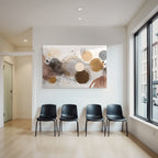 Abstraktes Design Kreise Erde Ton Muster Texturen