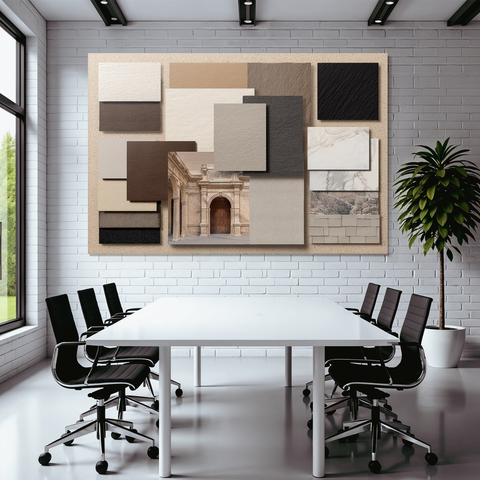 Designkonzept Materialien Und Texturen Moodboard