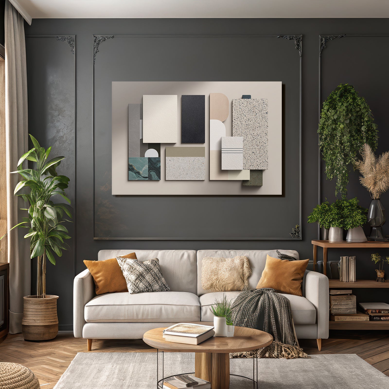 Material Proben Variationen Fuer Innenarchitektur