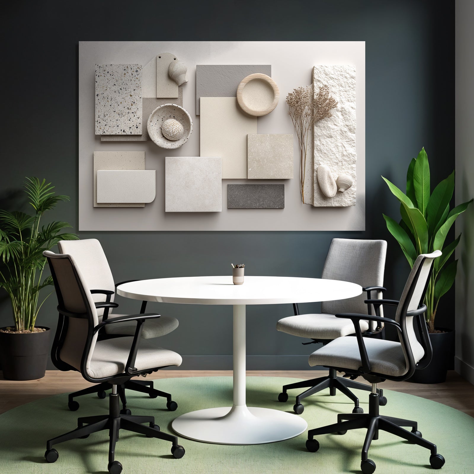 Materialien Innenarchitektur Neutrale Erde Tonpalette