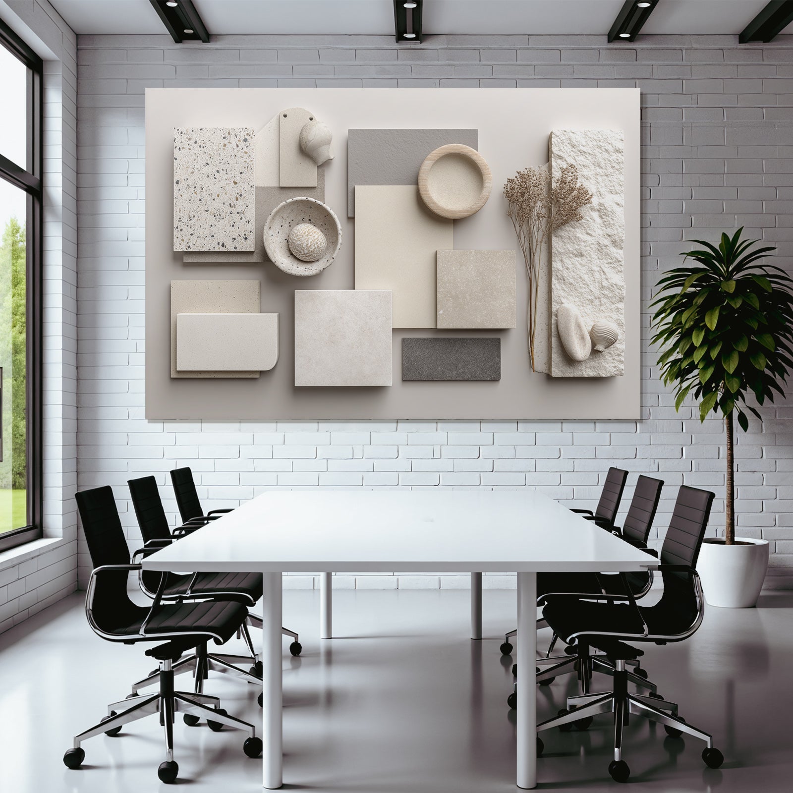 Materialien Innenarchitektur Neutrale Erde Tonpalette
