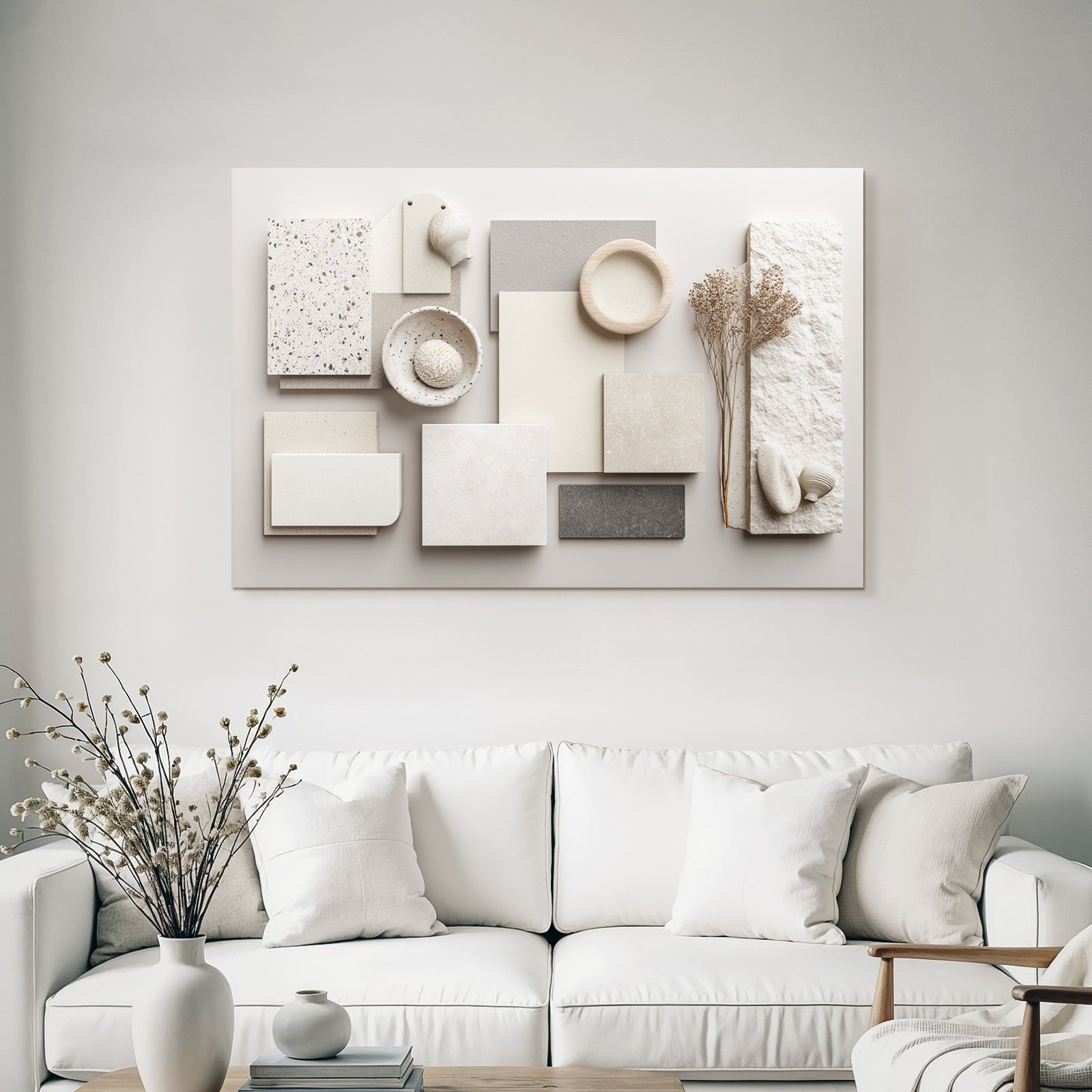 Materialien Innenarchitektur Neutrale Erde Tonpalette