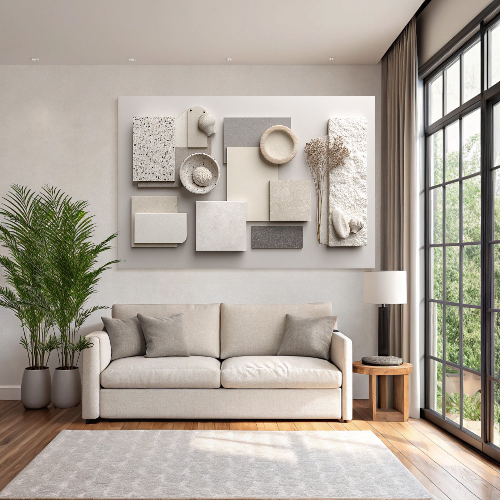 Materialien Innenarchitektur Neutrale Erde Tonpalette