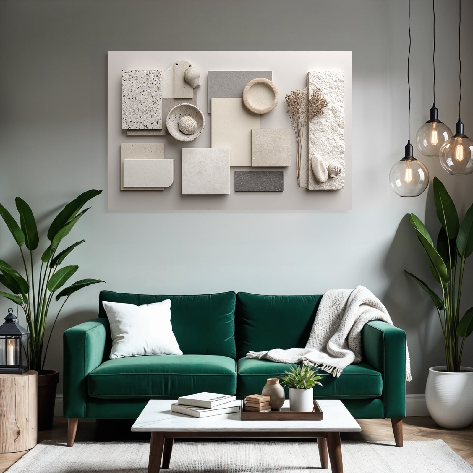 Materialien Innenarchitektur Neutrale Erde Tonpalette