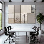 Ruhige Und Sophistizierte Collage Architektonische Elemente