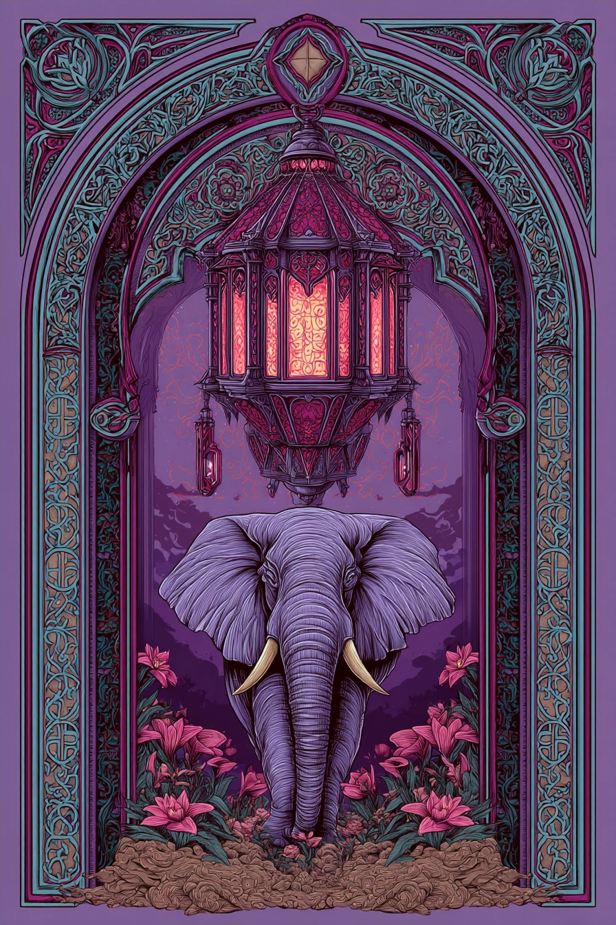 Elefant Mit Kunstvollen Designs Und Bunten Farben Dekorative Stimmung | Orientalisch | Einrichtungsstile