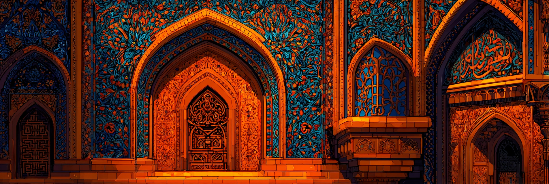Fotografie Dekoratives Architektonisches Element Islamisches Design Blumenmuster Architektur | Orientalisch | Einrichtungsstile