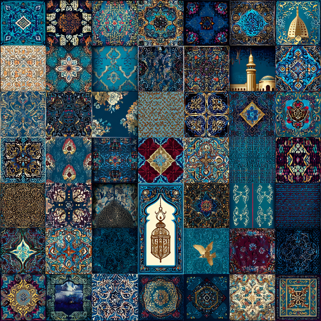Fotografie Intrikate Musterfliesen Traditionelle Islamische Kunst | Orientalisch | Einrichtungsstile