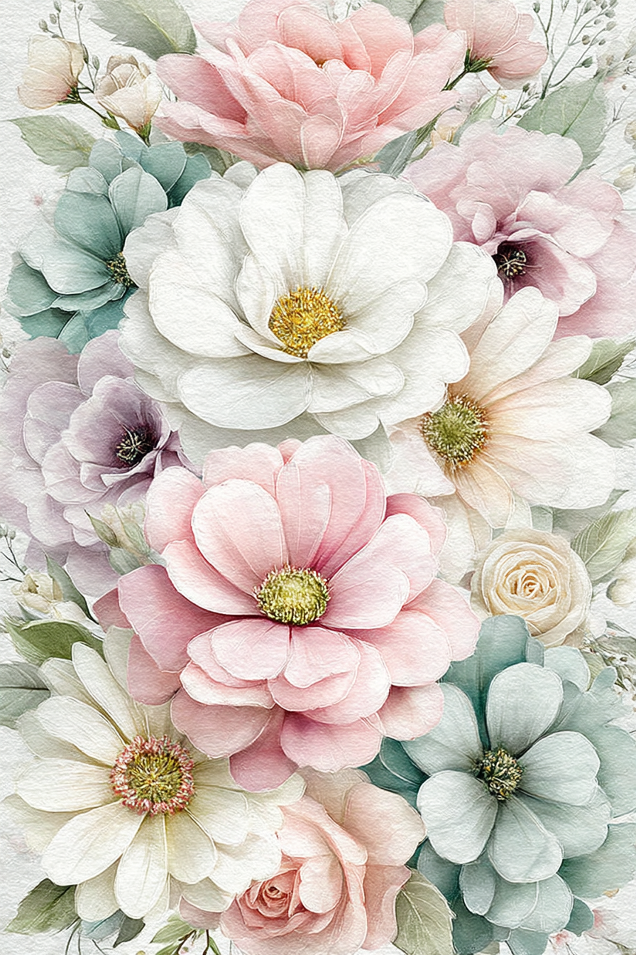 Blumen Arrangement In Pastellfarben | Romantisch und Landhaus | Einrichtungsstile
