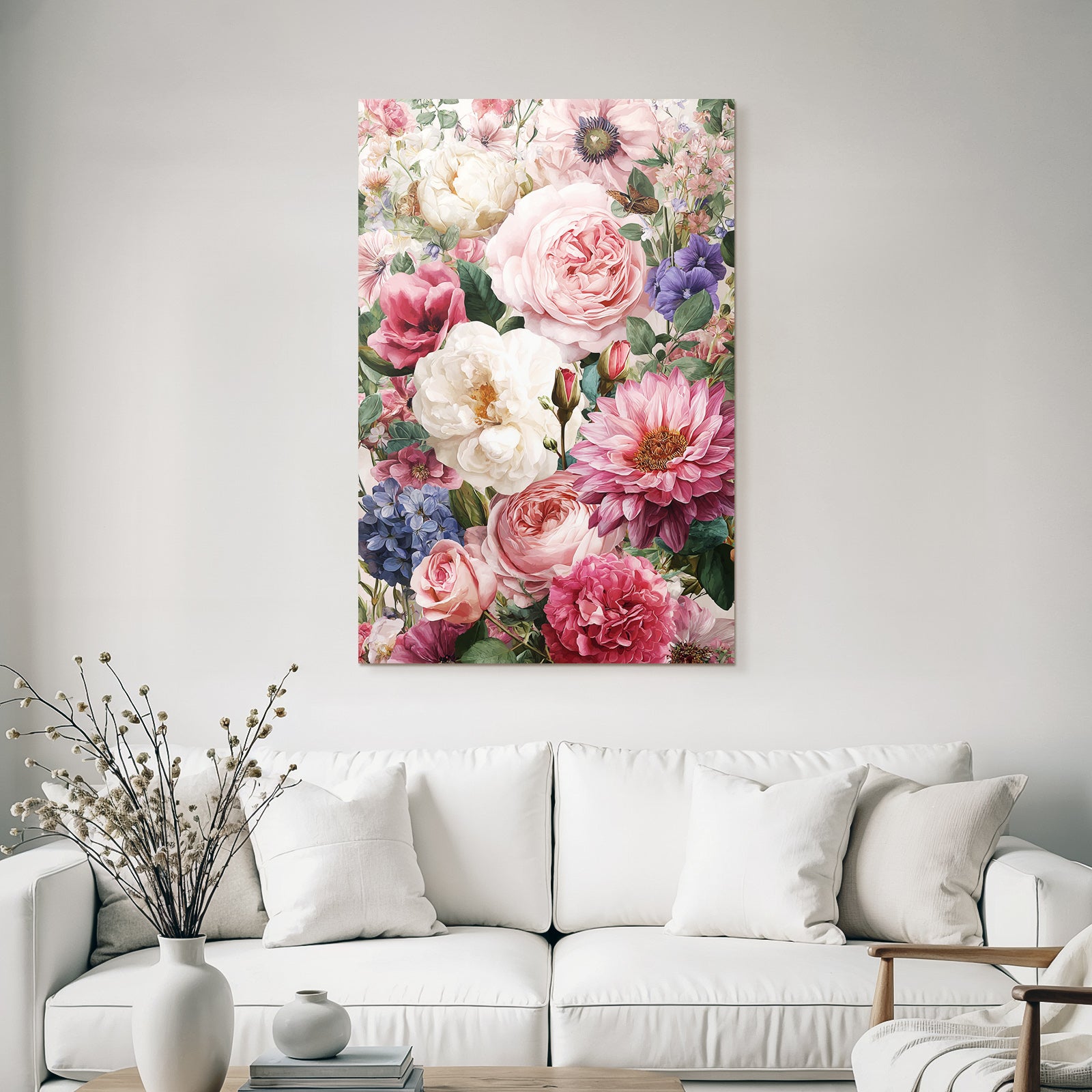 Collage Von Blumen Detailliert Und Bunt
