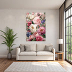 Collage Von Blumen Detailliert Und Bunt